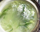 鶏がらスープの雑炊作り方5写真