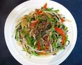 空芯菜と牛ひき肉のオイスターソース炒め作り方6写真