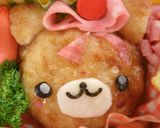 リボンくまちゃんメイン弁当♪　※キャラ弁作り方1写真