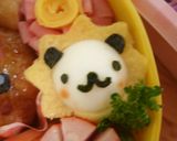 リボンくまちゃんメイン弁当♪　※キャラ弁作り方2写真