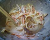 ✿キムチ鍋の素でえびと野菜のかきあげ✿作り方6写真