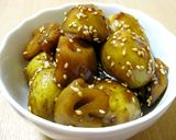新じゃがとレンコンのごま入り煮っころがし作り方7写真