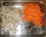 具だくさん♪あさりの炊き込みご飯作り方4写真