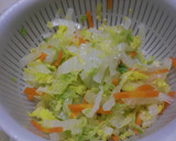 ふんわり卵と白菜の和え物作り方1写真