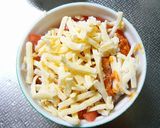 チーズトマト＆マヨ桃ラーのドリア風作り方5写真
