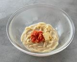 受験生のお夜食に！明太クリームうどん作り方3写真