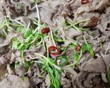 すき焼き風　牛肉と舞茸のぶっかけ麺作り方2写真