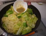 楽々☆キャベツと柚子胡椒のパスタ作り方13写真