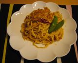 簡単！ばか旨！焼そば麺で　うにパスタ作り方4写真