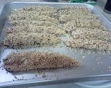 チーズ&梅in ゴマがけ鶏肉ささみ作り方3写真