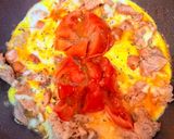 豚こま🍅の崩しオムレツ　今日の夕飯作り方7写真