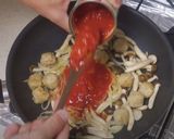 【ぶっかけ飯】肉団子としめじのトマト缶煮作り方4写真