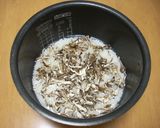 炊飯器で簡単　干し舞茸のおこわ作り方3写真