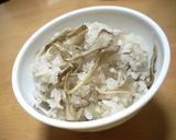 炊飯器で簡単　干し舞茸のおこわ作り方5写真