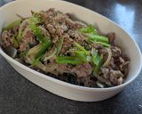 今日の夕食♡ニンニク香る!ラム肉野菜炒め作り方5写真