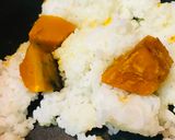 カボチャの甘煮活用●カボチャーハン作り方1写真