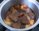たけのこと豚バラ肉の煮込み作り方4写真