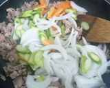 □■豚肉とアスパラとまいたけの炒め物■□作り方5写真