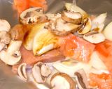 アメリカ　サーモンと野菜のフォイル焼き作り方1写真