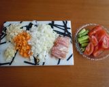 炊飯器でトマトとアスパラのさっぱりピラフ作り方2写真