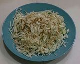千切りキャベツに薄焼きたまご★作り方1写真