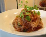 ～簡単・しらたきのトマトソースパスタ～作り方2写真