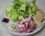 きれいな春野菜のペペロンチーノ作り方1写真