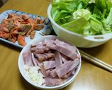 鮭とベーコンと春キャベツのパスタ♪作り方1写真