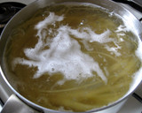 たけのこと新たまねぎのしそ和風パスタ作り方1写真