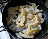 たけのこと新たまねぎのしそ和風パスタ作り方3写真