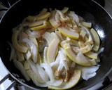 たけのこと新たまねぎのしそ和風パスタ作り方4写真