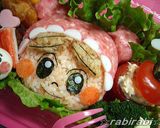 【キャラ弁あかちゃんまん】可愛いお弁当作り方13写真
