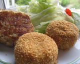 材料はツナとじゃが芋のみ✿ツナじゃが焼き作り方5写真
