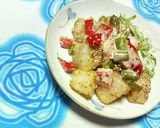 ✿もっちり長芋と❀春野菜の✿海苔マヨ和え作り方9写真