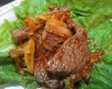 焼肉のタレで♪ 牛肉キムチ炒め作り方3写真