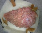 食パンで　♡ハンバーグパイ♡作り方3写真