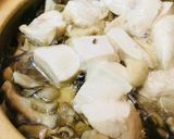 鍋の素●鶏肉＆ミニ豆腐の鶏きのこ鍋作り方3写真