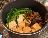 手間なし簡単！すき焼き風✨肉豆腐作り方7写真
