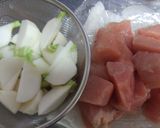 蕪と鶏のさっぱりクリームシチュー作り方1写真