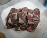 ソースが決め手のステーキ丼　レンジVER作り方1写真