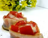 ぱくっ☆じゅわ～☆なすとまチーズ焼き作り方8写真