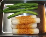 インゲンのちくわ明太チーズ焼き作り方1写真