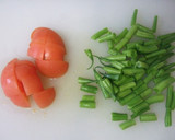 簡単★いんげん＆トマト＆玉子の中華炒め作り方1写真