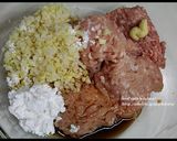 タケノコと豆腐つくねの煮込みハンバーグ作り方1写真