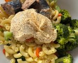 サバ水煮缶ブロッコリーパスタサラダ作り方4写真