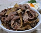簡単牛丼新玉葱エリンギ入り作り方5写真