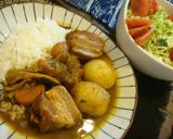 お肉どーんと豚バラ塊肉でスタミナカレー作り方6写真