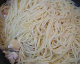 こごみと鶏肉の和風パスタ♪作り方3写真