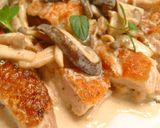 鶏の和風きのこクリームソース作り方7写真