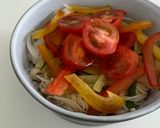 パプリカとトマトの「彩り冷やしうどん」作り方5写真